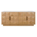 Benedict Natural Oak Buffet - Black Marble