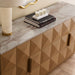 Benedict Natural Oak Buffet - Black Marble