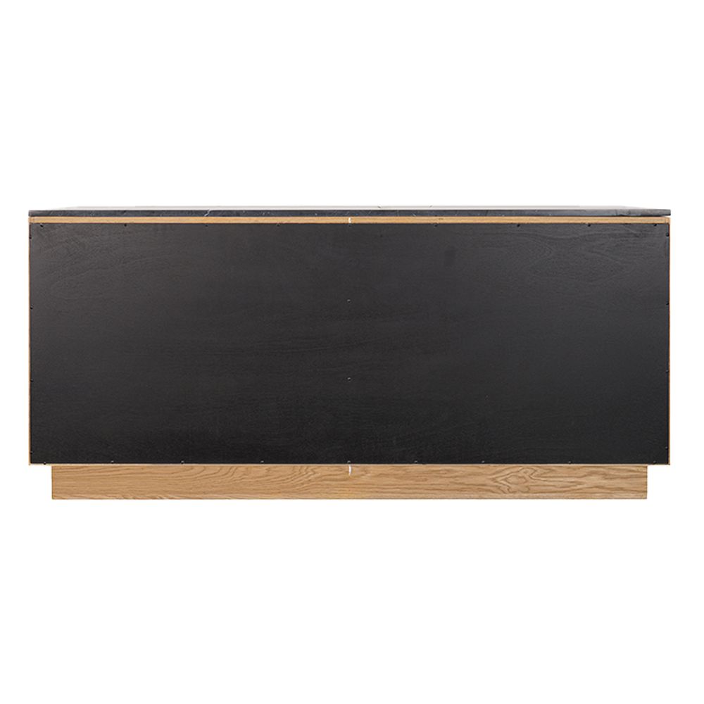 Benedict Natural Oak Buffet - Black Marble