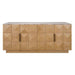 Benedict Natural Oak Buffet - Black Marble