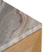 Benedict Natural Oak Buffet - Black Marble