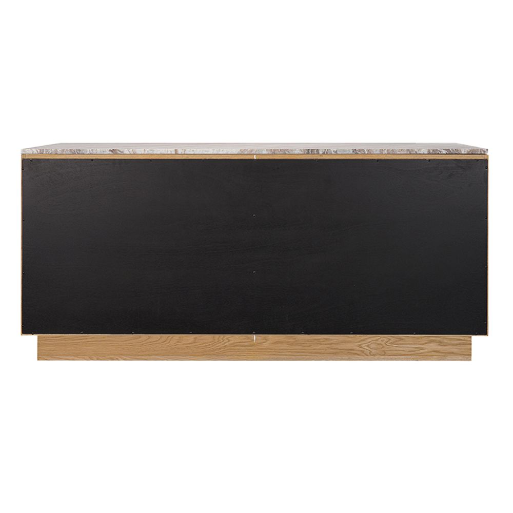 Benedict Natural Oak Buffet - River Brown Marble