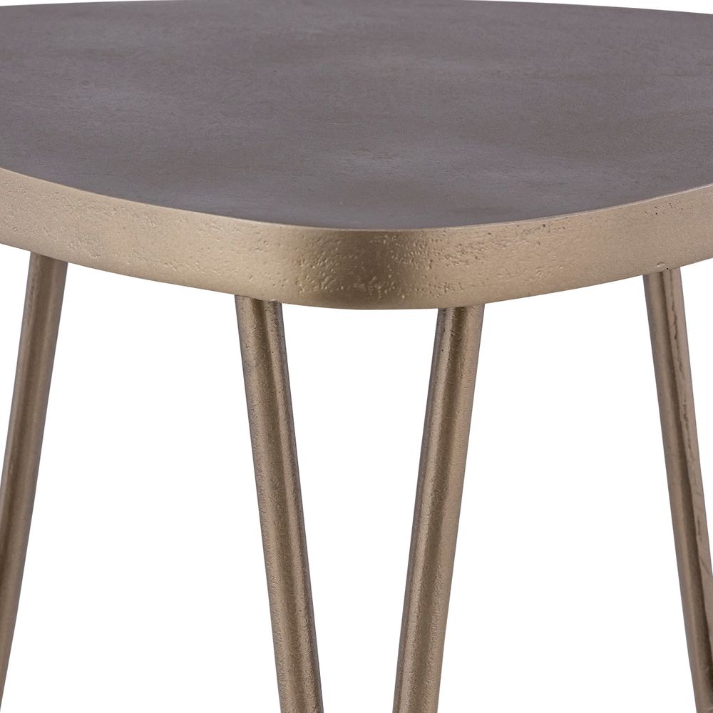 Leila Side Table - Antique Brass