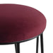 Aiden Black Steel Kitchen Stool - Mulberry Velvet