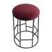Aiden Black Steel Kitchen Stool - Mulberry Velvet