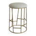 Aiden Gold Steel Kitchen Stool - Speckle Ecru