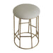 Aiden Gold Steel Kitchen Stool - Speckle Ecru