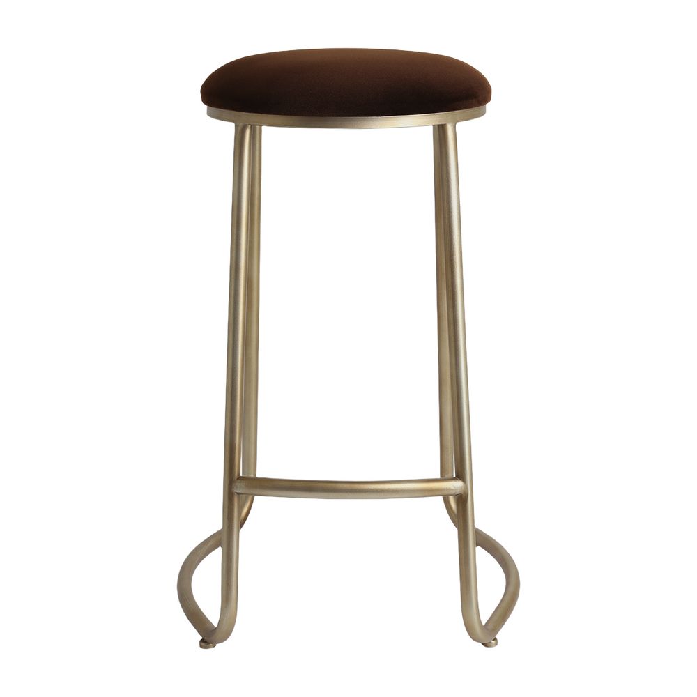 Annie Bar Stool - Dark Chocolate Velvet