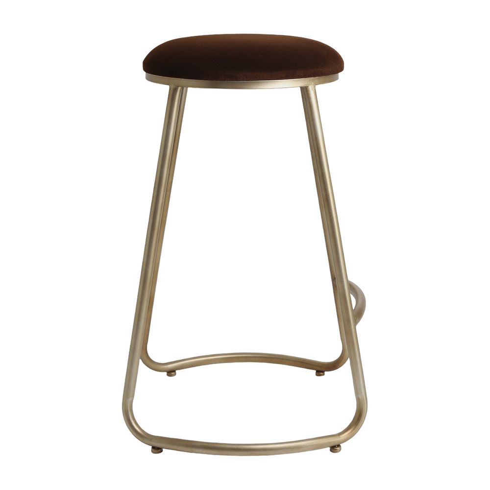 Annie Bar Stool - Dark Chocolate Velvet