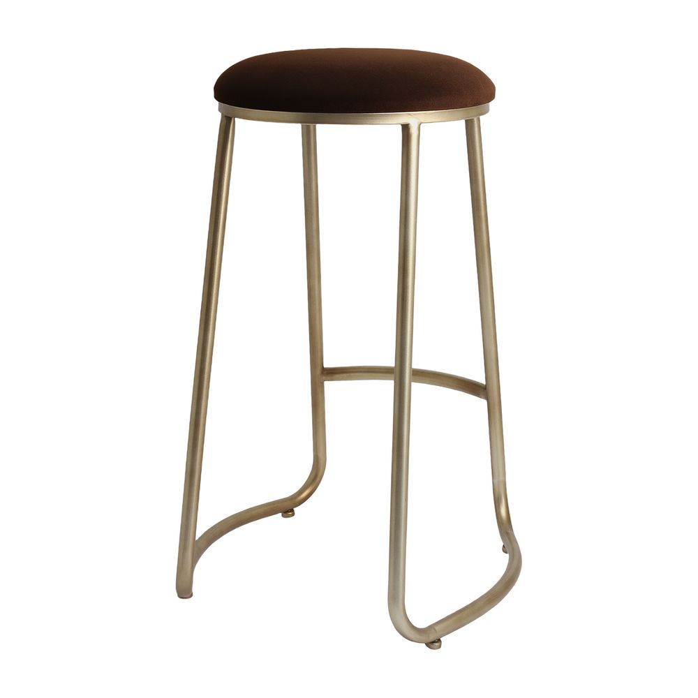 Annie Bar Stool - Dark Chocolate Velvet