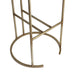 Blackley Gold Iron Kitchen Stool - Dark Chocolate Velvet