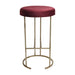 Blackley Gold Iron Kitchen Stool - Mulberry Velvet