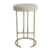 Blackley Gold Iron Kitchen Stool - Speckle Ecru