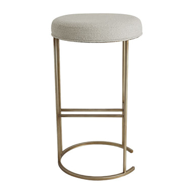 Blackley Gold Iron Kitchen Stool - Speckle Ecru