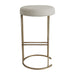 Blackley Gold Iron Kitchen Stool - Speckle Ecru