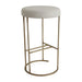 Blackley Gold Iron Kitchen Stool - Speckle Ecru