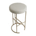 Blackley Gold Iron Kitchen Stool - Speckle Ecru