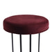 Blackley Black Iron Kitchen Stool - Mulberry Velvet
