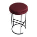 Blackley Black Iron Kitchen Stool - Mulberry Velvet