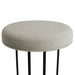 Blackley Black Iron Kitchen Stool - Speckle Ecru