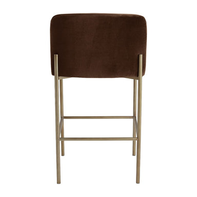Leon Kitchen Stool - Dark Chocolate Velvet