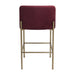 Leon Kitchen Stool - Mulberry Velvet