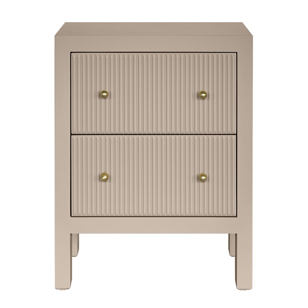 Ariana 50x65cm Bedside Table - Beige