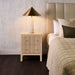 Ariana 50x65cm Bedside Table - Beige