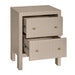 Ariana 50x65cm Bedside Table - Beige