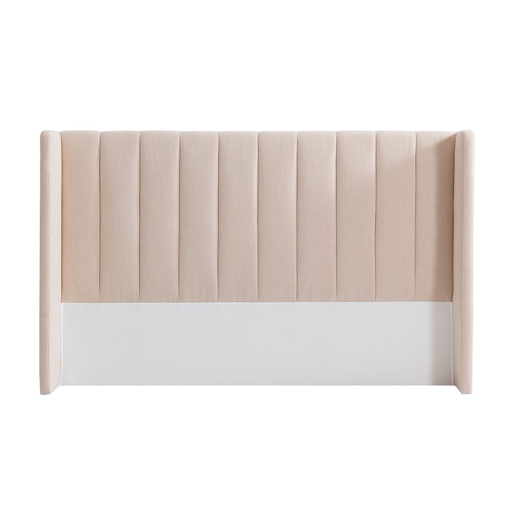 Central Park King Bedhead - Fawn Linen