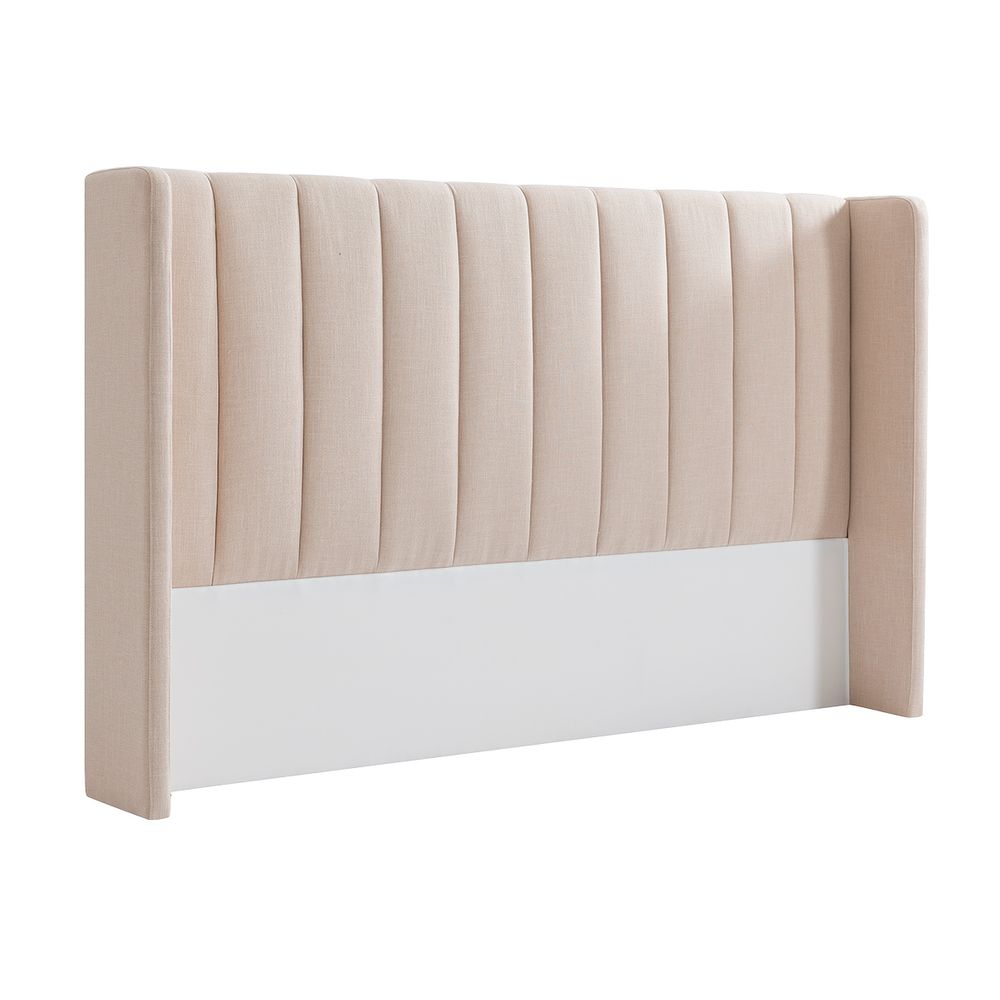 Central Park King Bedhead - Fawn Linen