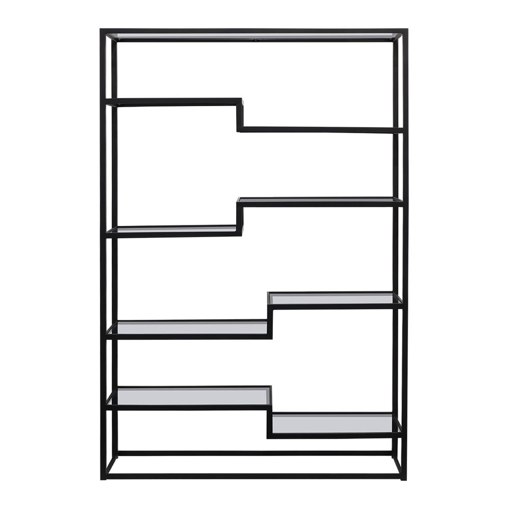 Mistique Glass Shelving Unit - Black