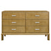 Jill 6 Drawer Chest - Antique Gold