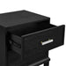 Jill Bedside Table - Black