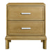 Jill Bedside Table - Antique Gold