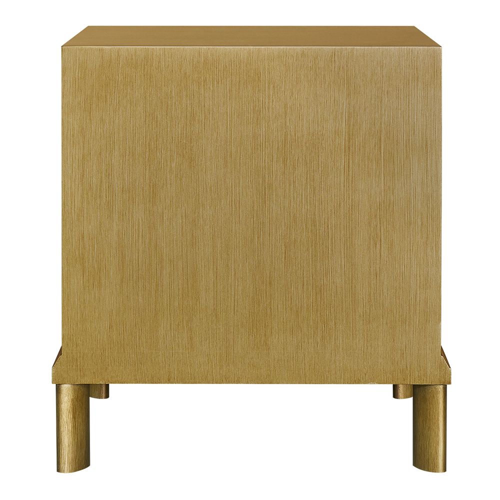 Jill Bedside Table - Antique Gold