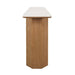 Barlow Marble Console Table - Natural Oak