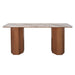 Barlow Marble Console Table - Walnut