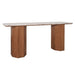 Barlow Marble Console Table - Walnut