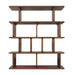Tudor Oak Shelving Unit - 4 Tier Walnut
