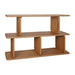 Tudor Oak Shelving Unit - 2 Tier Natural