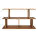 Tudor Oak Shelving Unit - 2 Tier Natural