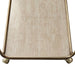 Wentworth Rectangle Bar Cart - Antique Gold