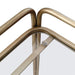 Wentworth Rectangle Bar Cart - Antique Gold