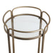 Wentworth Round Bar Cart - Antique Gold