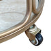 Wentworth Round Bar Cart - Antique Gold