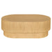 Avery Oval Coffee Table - Natural Oak