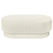 Avery Oval Coffee Table - Ivory