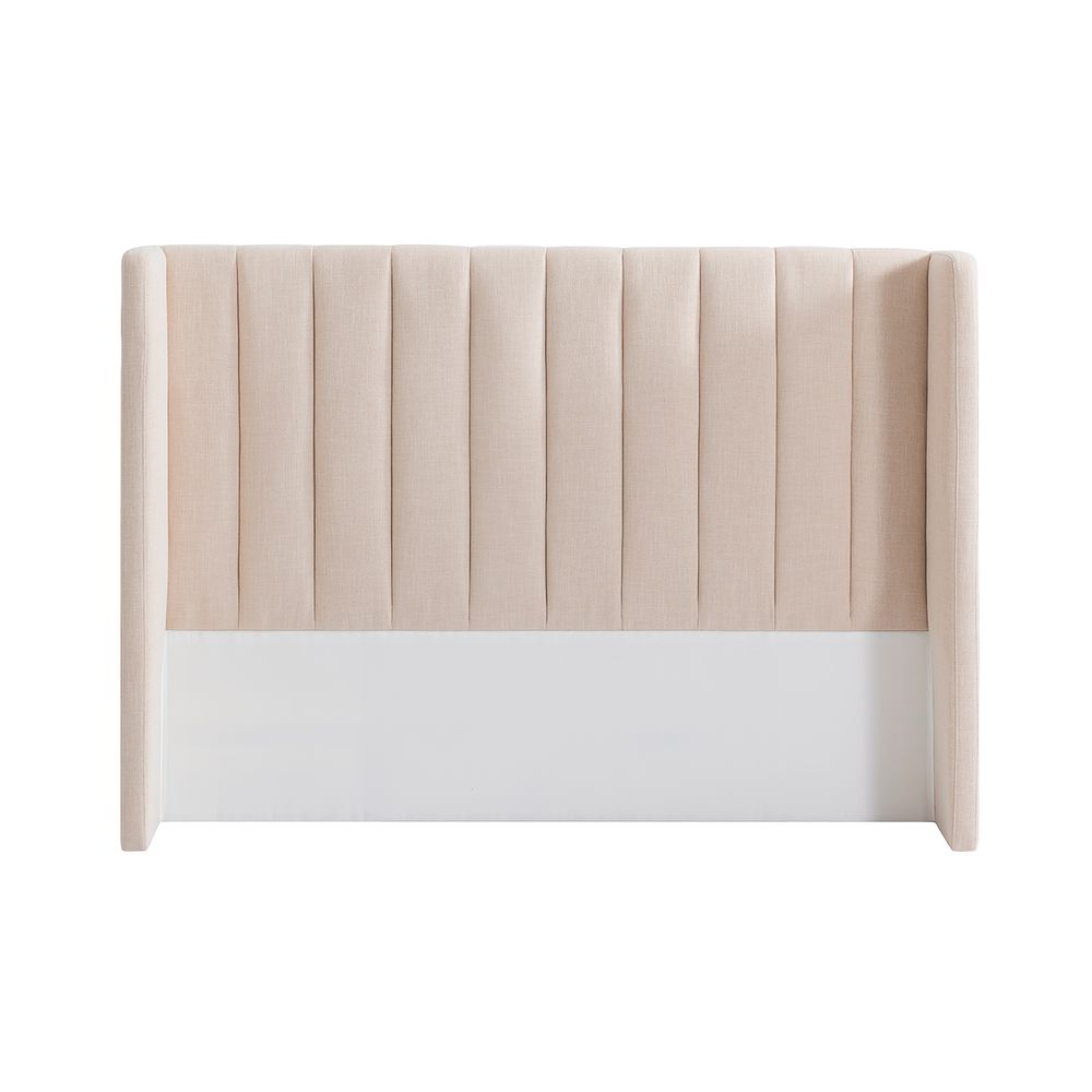 Central Park Queen Bedhead - Fawn Linen