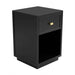 Logan 40x60cm Bedside Table - Black